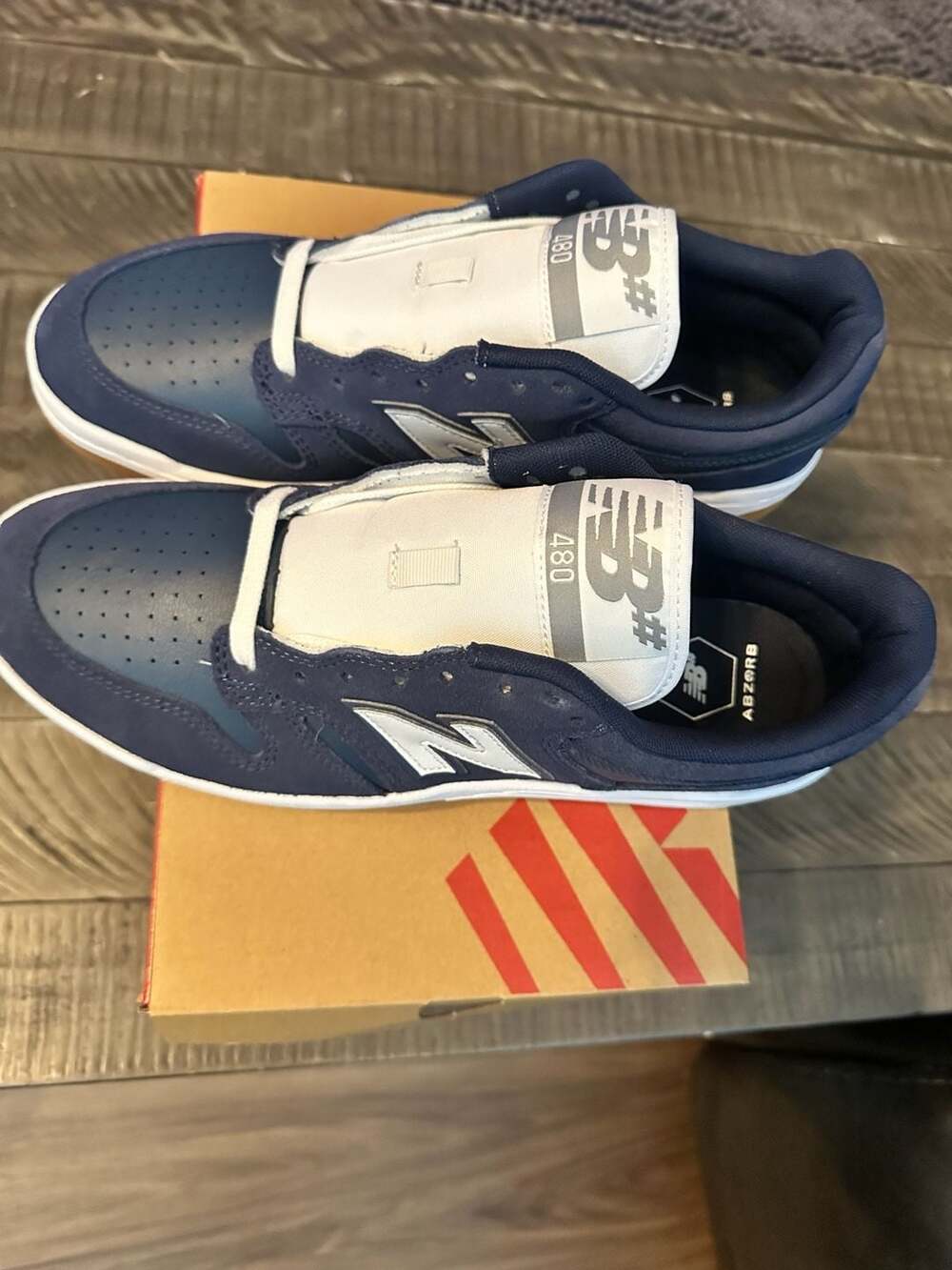 New Balance Numeric 480 Skate Shoes in Navy and White